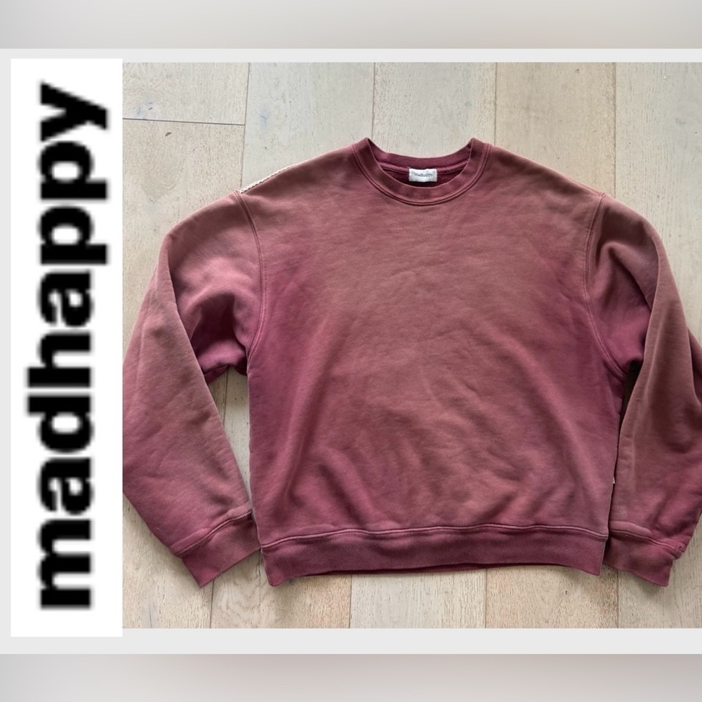 MadHappy limited edition bleached Crew Neck XS